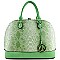 Snake Print Dome Shape Satchel