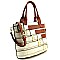 2 Tone Boutique Fashion Tote