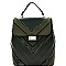 Chevron Pattern Whipstitched Patchwork Backpack MH-87885