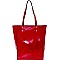 Classy Patent Tall Tote MH-87899