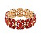 TRENDY SQUARE SEQUIN BRACELET W/CLEAR GEMS SLBY7111