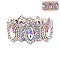 TRENDY MOSAIC OVAL STRETCH STONE BRACELET SLBY8057