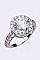 Round Cubic Zirconia Fashion Ring LACW1700
