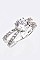 Fashion Cubic Zirconia Engagement Band LACW1793