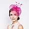 Fashionable Mesh Stripe Hat W/flower Comb SLFT17