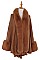 SOFT FUR COLLAR LONGLINE CARDIGAN