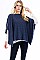 TRENDY STRETCH PONCHO WITH PEARL ACCENTS FM-WSF225