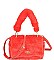 FURRY CLUTCH WITH FUR HANDLE NOVELTY BAG