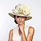 LADY BOW HAT WITH FEATHER SLHTB2104