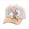 Butterfly Charm Shiny w/ Pearls Fashion Cap MEZ853