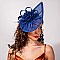 FEATHER FLORAL CRESCENT DESIGN FASCINATOR