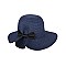 Summer Navy Fashionable Spring Hat With Bow Tie