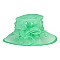 Sinamay Church HAT Medium Size Brim Fashionably Decor  MEZ2133