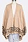 Leopard Print Accent Shawl LA-PN304X003
