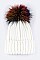 Fashion Beanie With Dyed Raccoon Fur Pompom
