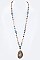 Exotic Gold Dipped Agate & Mix Beads Necklace LAON5148
