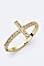 Cubic Zirconia Cross Ring LACW1781