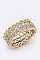 3 Tone Cubic Zirconia Triple Ring LACW1831