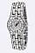 Stylish Pave Crystals Fashion Watch LA-OB784G