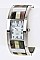 Stylish Pave Shell Fashion Bangle Watch LA-BG1234L6C