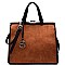 LD061-LP Push-lock Top Frame Large Satchel