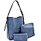 Extendable Strap 3 in 1 Hobo Wallet SET MH-LHU1321W