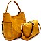 Whipstitched 2 in 1 Pocket Hobo MH-LLB105