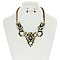 RHINESTONE STATEMENT NECKLACE SET MEZN1141