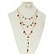 Fashionable Layered Heart Charm Necklace Set SLN1739