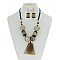 TRENDY GENUINE HORN FASHION NECKLACE SET SLN1769