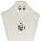 Trendy Star Fish Theme Oval Pendant Nk Set SLN1804
