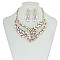 FASHIONABLE GEOMETRIC DOT METAL STONE NE SET SLNBQ77