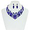 Classic RHINESTONE NECKLACE SET Bib Style MEZ8554