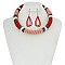 TRENDY BEADED TRIBAL SNAKE NECKLACE SET