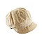 Lace Bill with Stone Button Newsboy Cap MEZ766