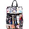 Obama Magazine Print Draw String Mini Backpack RZ-OA2708