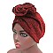 FASHIONABLE TURBAN W/ FLOWER
