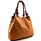 Soft Touch Textured Two Tone Tote