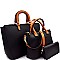 Handle Accent Two-Tone 3 in 1 Satchel Value SET MH-87787