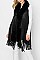 SOFT FUR COLLAR FRINGE VEST