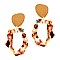 Multicolored Open-cut Acrylic Metal Post Earring MH-ZE1594