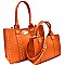 Turn-Lock Accent Studded 2 in 1 Tote SET MH-BW1913