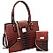 Crocodile Embossed 2 in 1 Tote Cellphone Holder SET MH-CMS017