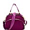 Multi-Compartment Nylon Dome-Shaped Cross Body MH-CW1984