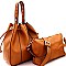 Boutique 3 in 1 Drawstring Bucket Satchel Value SET