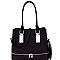 Zipper Accent 2 in 1 Classy Tote Value SET MH-HY4082S