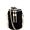 Metal Tassel Accent Faux-Fur Barrel-Shaped Cross Body MH-JY0204