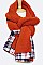 PLAID Edge SCARF BLANKET SHAWL