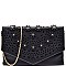 PPC5407-LP Flower Embellished Laser-Cut Detail Clutch