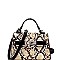 Snake Print Belted Small Satchel Shoulder Bag MH-PPC6465